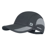 GADIEMKENSD Quick Dry Sports Hat Lightweight Breathable Soft Outdoor Running Cap Baseball Caps for Men (Deep Gray)